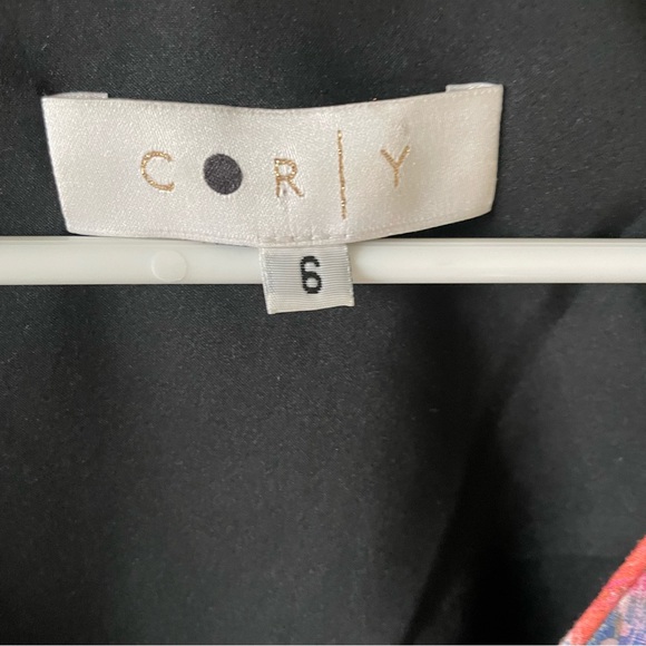 Cor|y Pastel Abstract Print Kimono Style Flowy Dress Size 6 - Picture 6 of 8